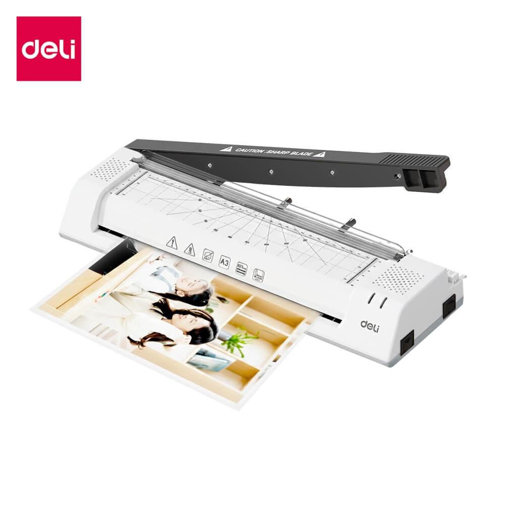 เครื่องเคลือบเอกสาร DELI ET113-WH-01 ขนาด 15 X 43.5 X 8.1 ซม. 450W สีขาว