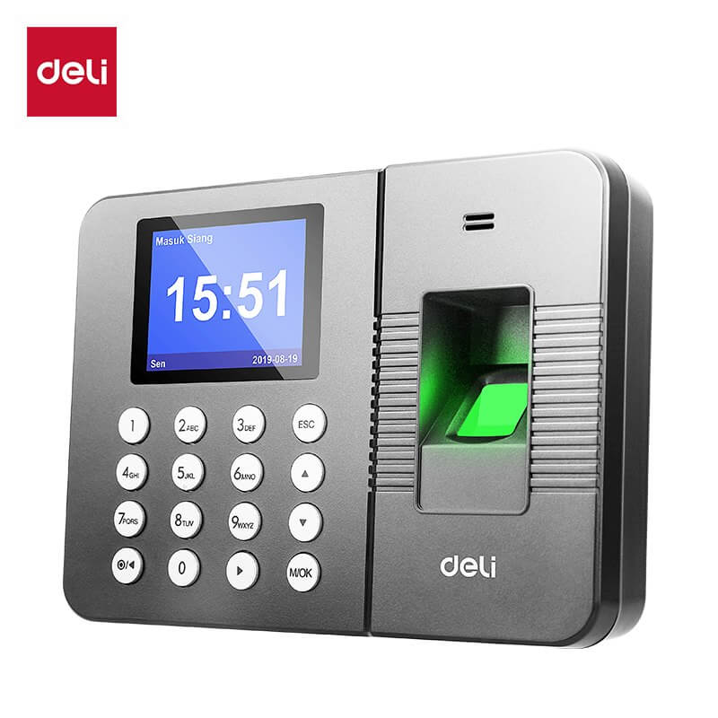 เครื่องสแกนลายนิ้วมือ DELI E3960T-GR-01 สีดำ (รองรับภาษาอังกฤษ เวียดนาม และอินโดนีเซีย)_0