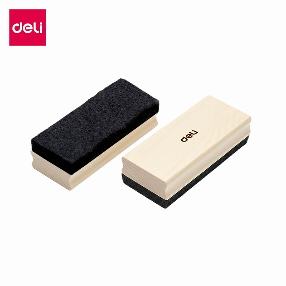 แปรงลบกระดานไวท์บอร์ด DELI EV361-BK-01 ขนาด 11X5X3 ซม._0