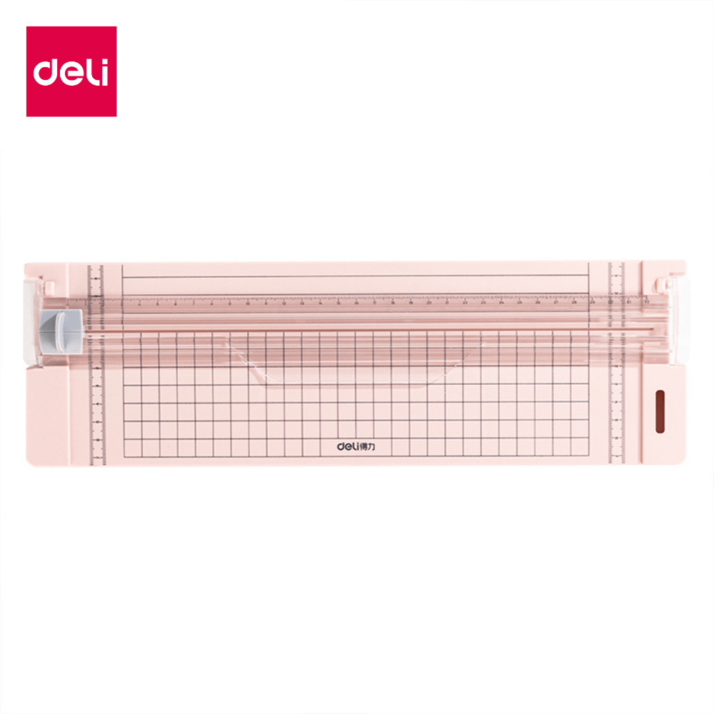 แท่นตัดกระดาษ DELI 14251-LRD-01 สีชมพู (สำหรับกระดาษ A4 )_0