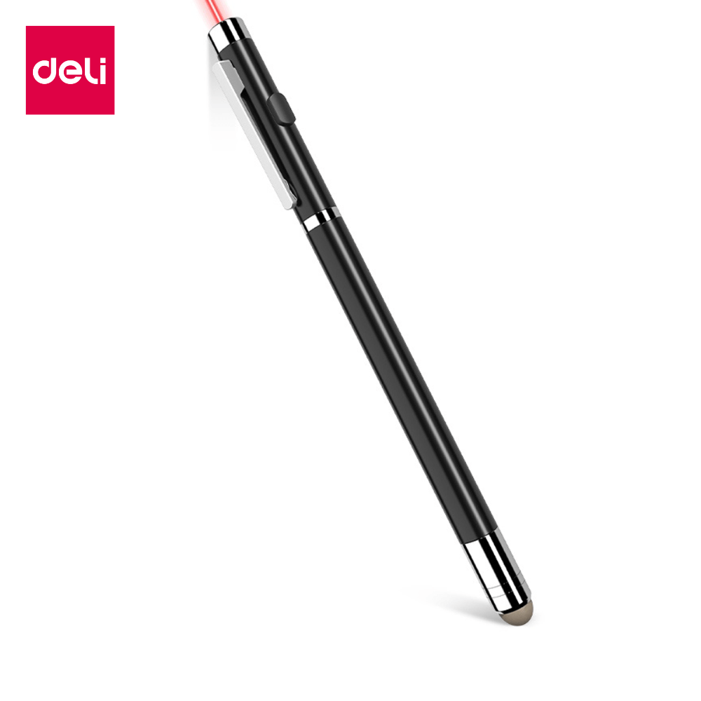 เลเซอร์พอยเตอร์ DELI 3934T-BK-01  สีดำ แสงเลเซอร์สีแดง_0