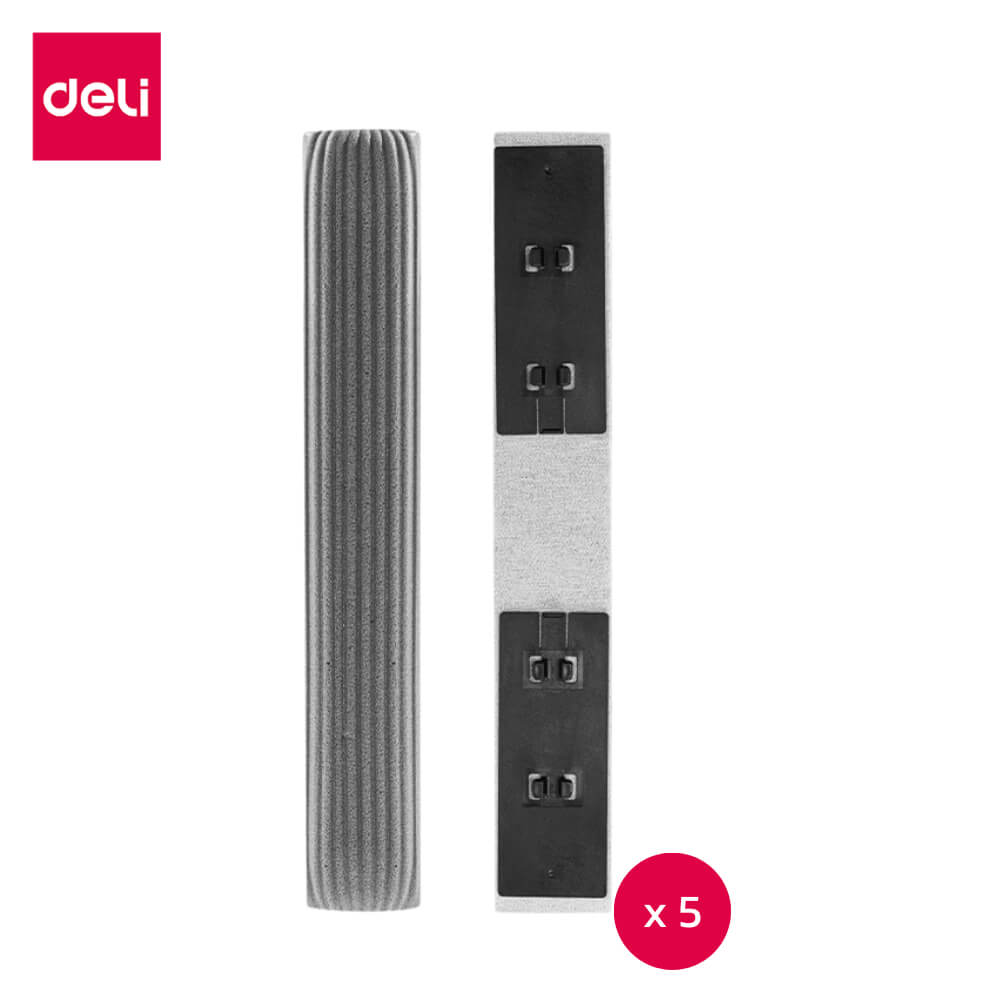 อะไหล่ม็อบฟองน้ำ DELI VS1056-GR-05 สีเทา (แพ็ก 5 ชิ้น)