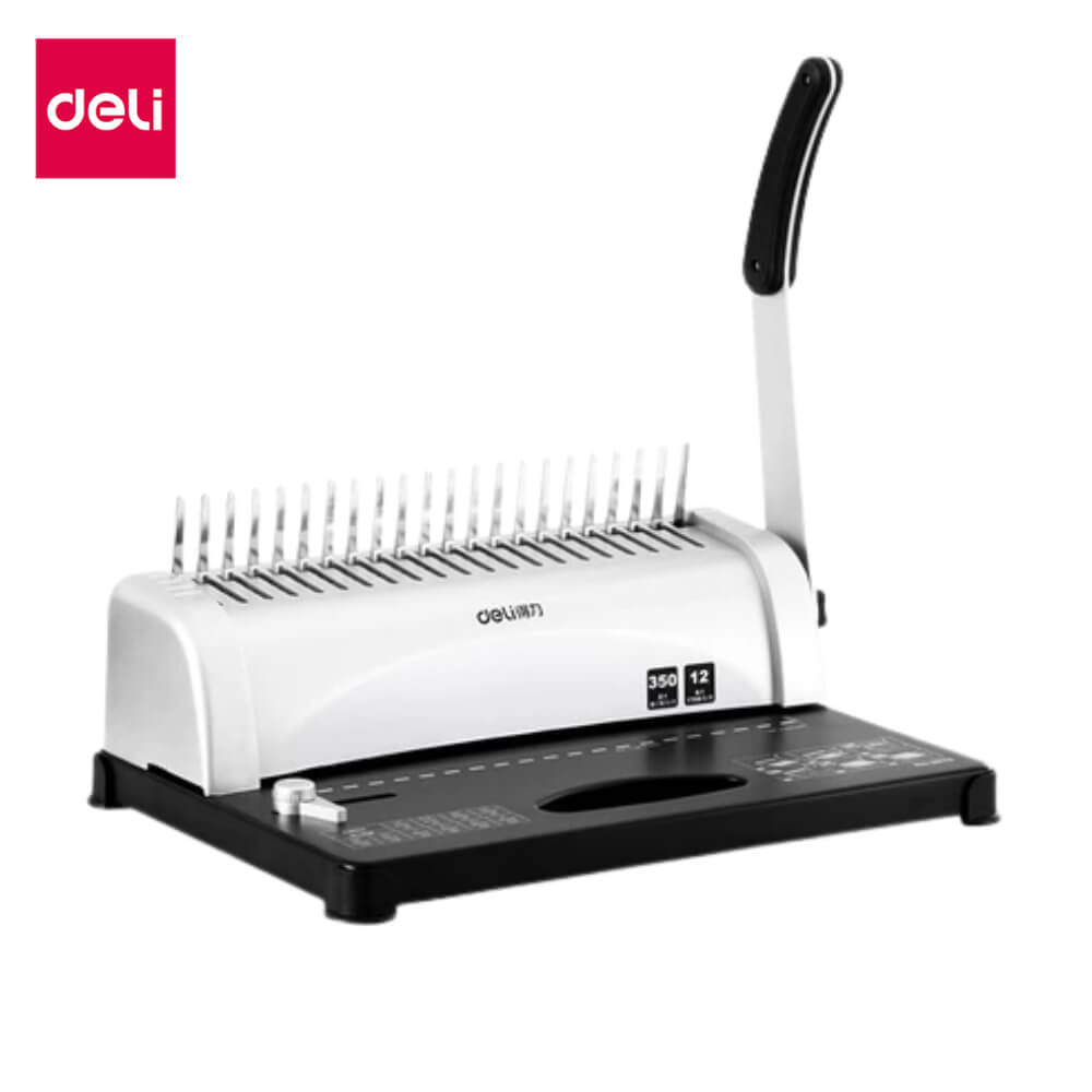 เครื่องเข้าเล่ม DELI E3870-SL-01 สีเงิน