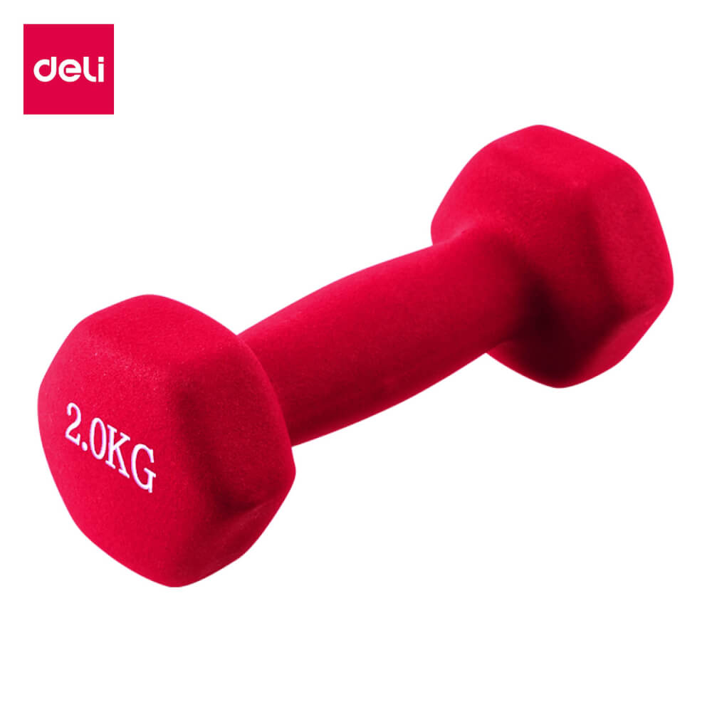 ดัมเบล DELI ER083-RD-01 2KG สีแดง