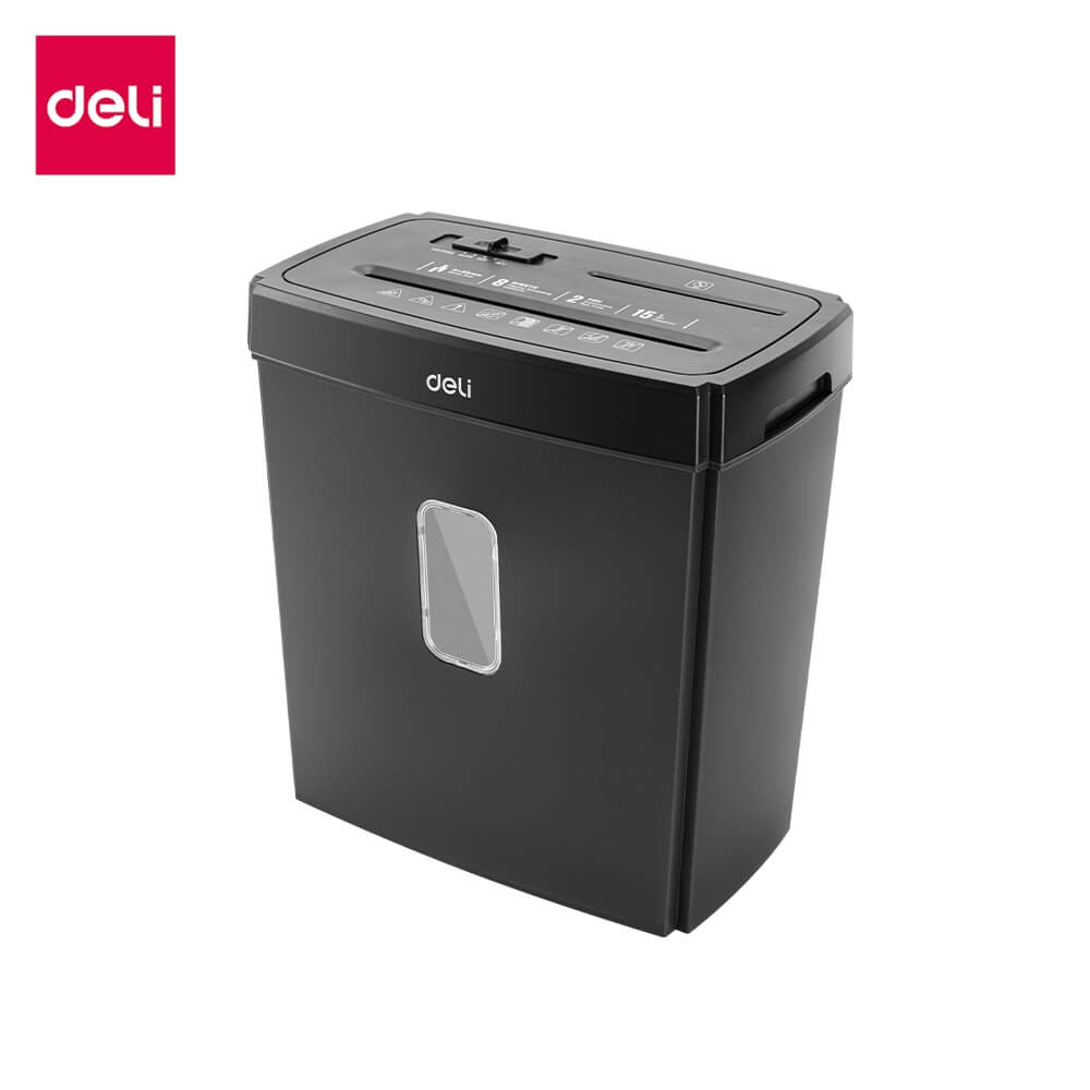 เครื่องทำลายเอกสาร DELI ET018-BK-01 15ลิตร สีดำ