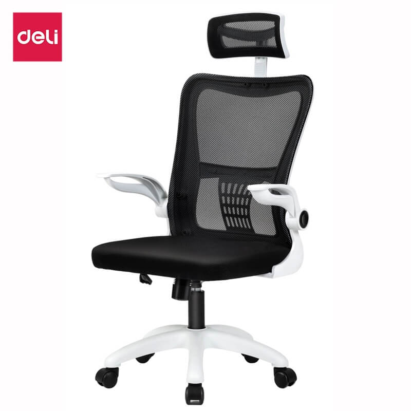 เก้าอี้ทำงาน DELI E4926-WH-01 สีขาว ปรับสูงได้ 8 ซม