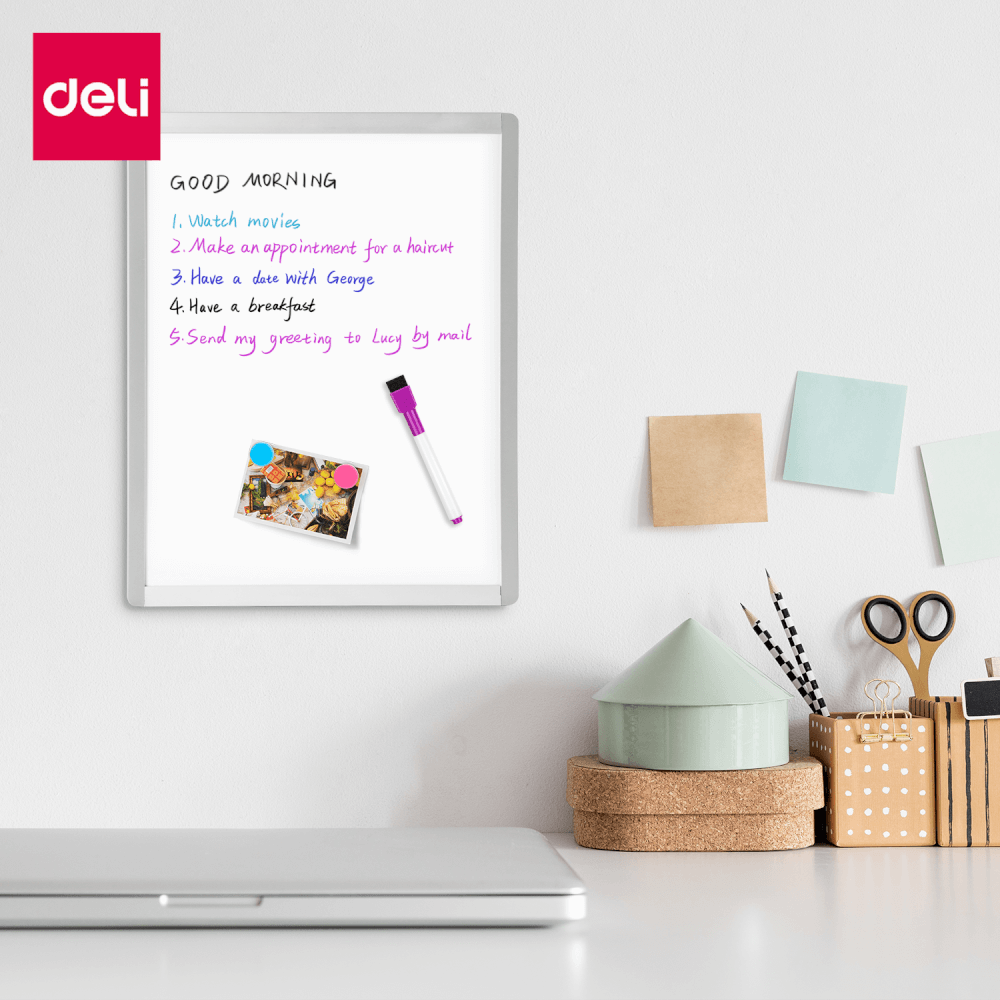 กระดานไวท์บอร์ดเด็ก DELI VS009C-WH-01 แพ็ค 2ชิ้น