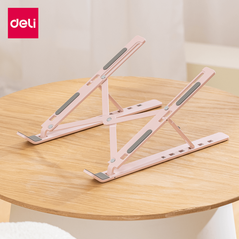 แท่นวางโน้ตบุ๊ก DELI VS780-PK-01 สีชมพู