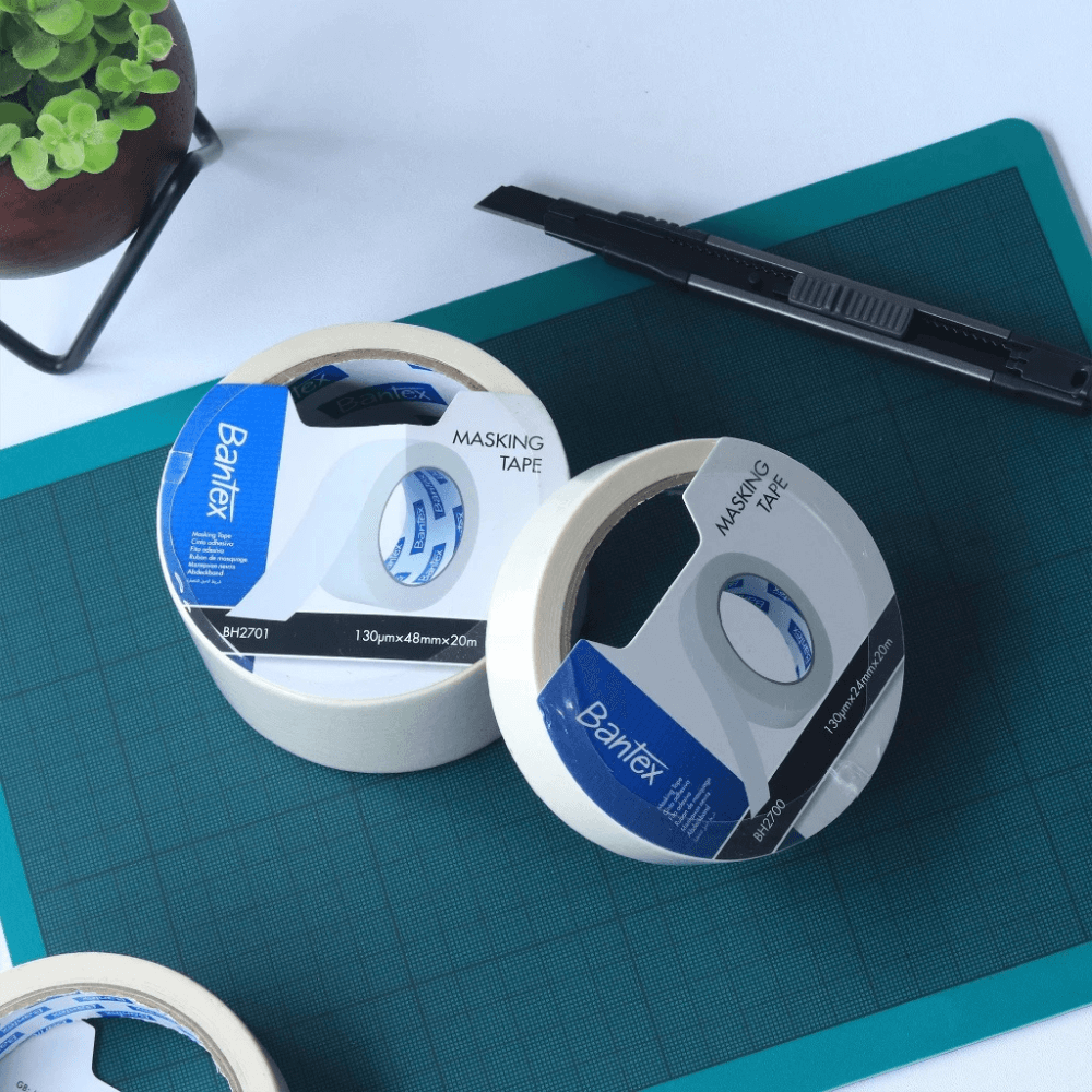 กระดาษกาวย่น BANTEX BH2701-WH-01 20M 11×11×5ซม.สีขาว_1