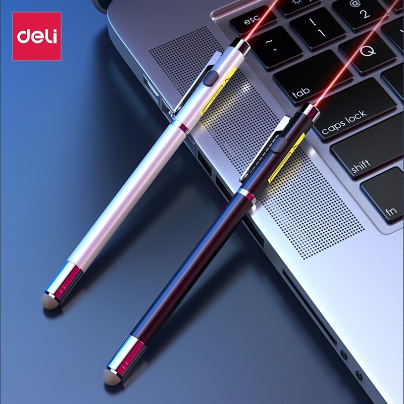 เลเซอร์พอยเตอร์ DELI 3934T-BK-01  สีดำ แสงเลเซอร์สีแดง_1
