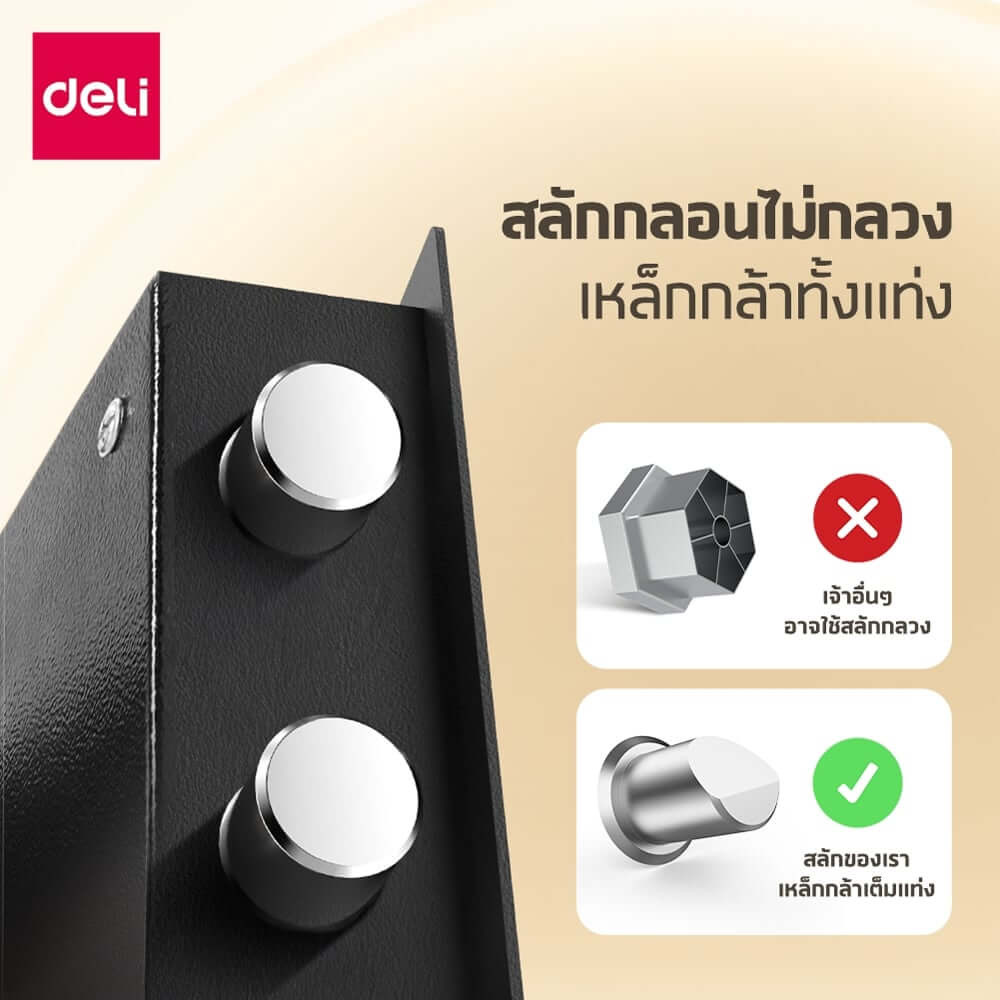 กล่องเซฟ LOCKSWORTH VS4566-BK-01 ขนาด 43X20X35 ซม. 9.9 กก. สีดำ_2