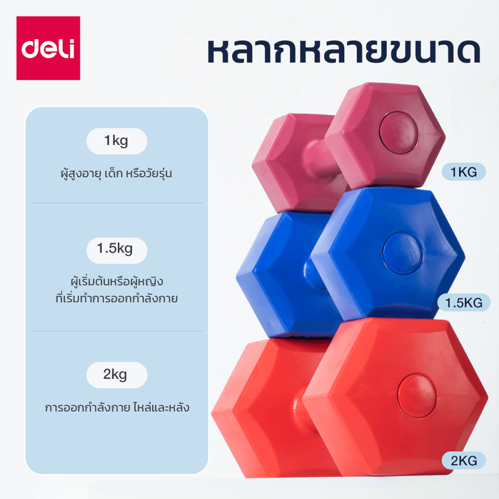 ดัมเบล AGNITE ER084-PR-01 1 กก. สีม่วง_2
