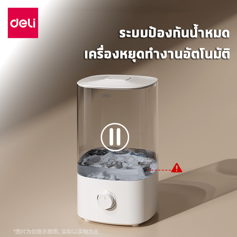 เครื่องเพิ่มความชื้น DELI LE383-WH-01 สีขาว 4L