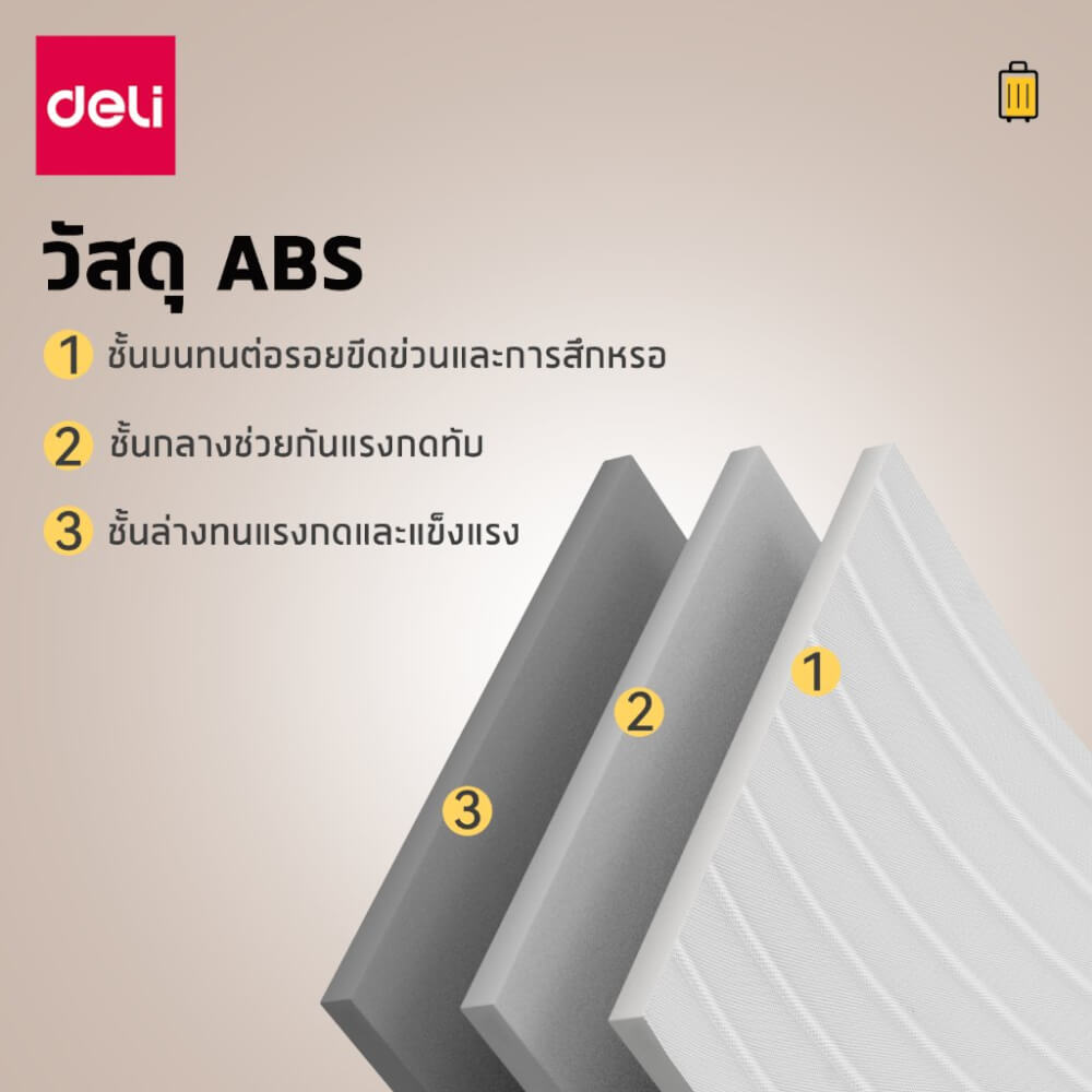 กระเป๋าเดินทางล้อลาก DELI EH1056-SL-24-01 24นิ้ว สีเงิน_3