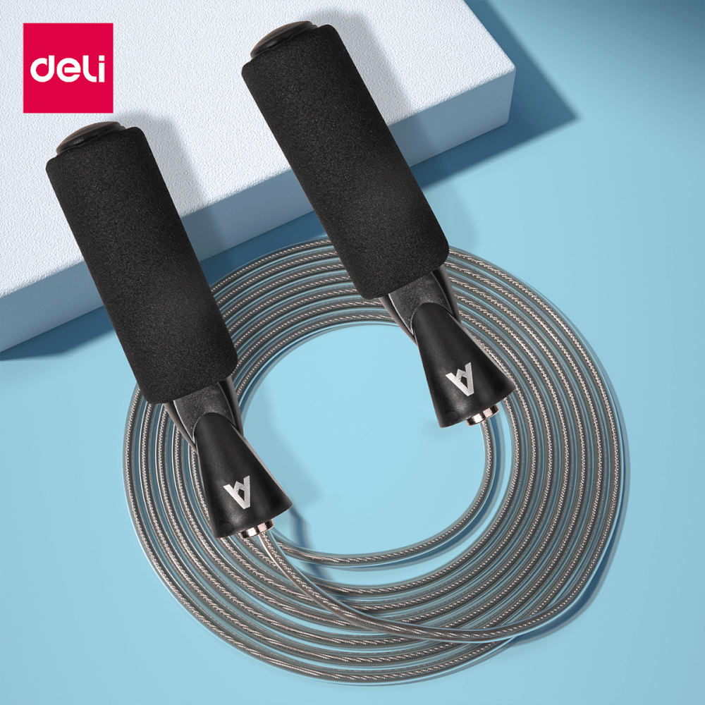 เชือกกระโดด AGNITE ER037-BK-01 สีดำ ลวดสลิง_3