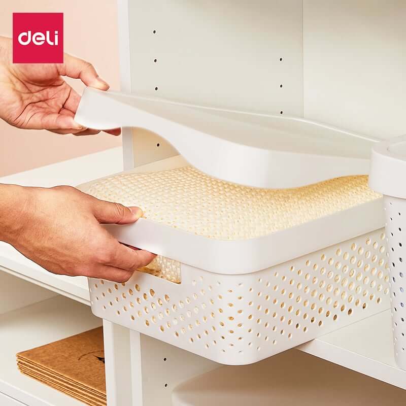 กล่องเก็บของ DELI VS468-WH-01 20 ลิตร