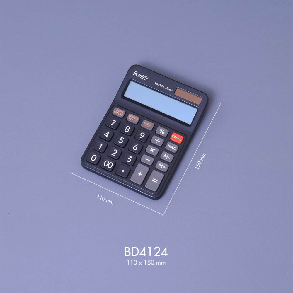 เครื่องคิดเลข DELI BD4124-BK-01 สีดำ