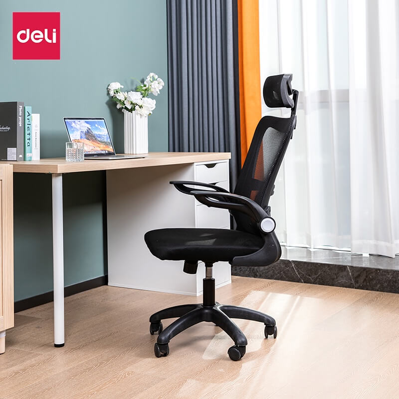 เก้าอี้สำนักงาน DELI รุ่น E4926-GR-01 สีเทา_4