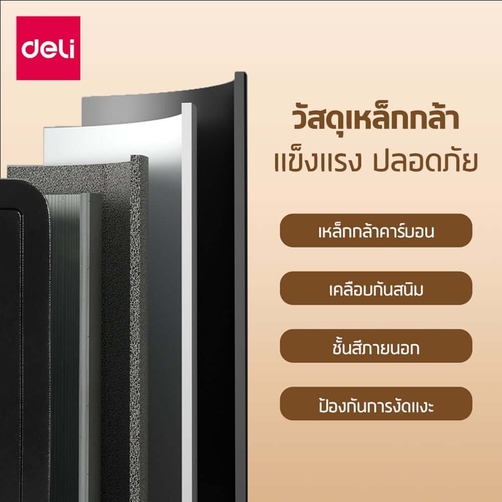กล่องเซฟ LOCKSWORTH VS4566-BK-01 ขนาด 43X20X35 ซม. 9.9 กก. สีดำ_4