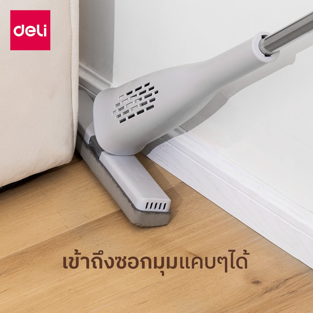 ไม้ม็อบฟองน้ำ DELI VS1409-GR-01 ขนาด 33*155 ซม สีเทา