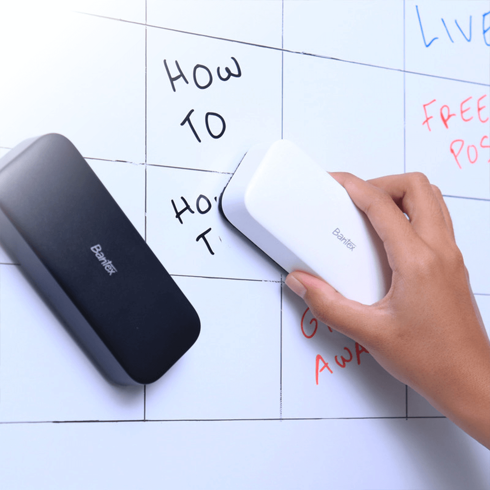 แปรงลบกระดานไวท์บอร์ด แบบแม่เหล็กในตัว BANTEX BJ6723-BK-01 ขนาด 4.6X2.6X12 ซม. สีดำ_4