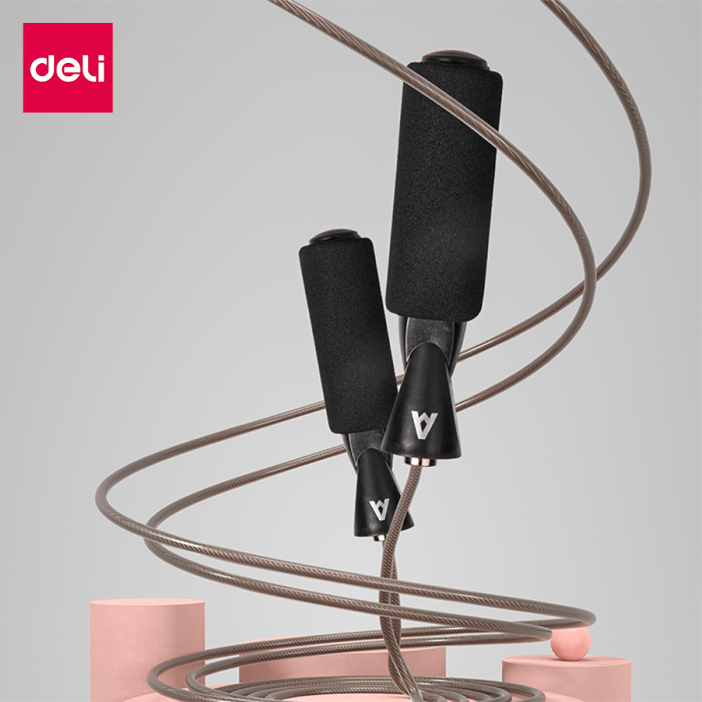 เชือกกระโดด AGNITE ER037-BK-01 สีดำ ลวดสลิง_4