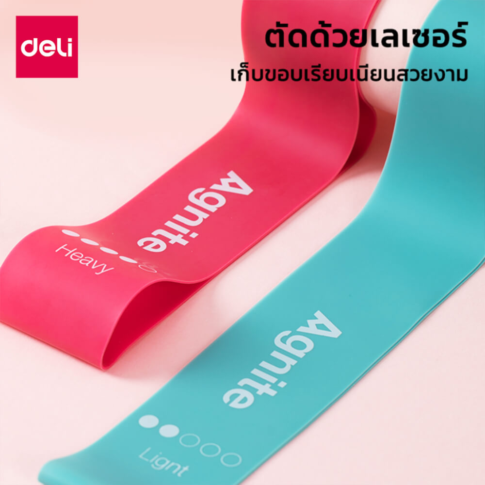 ยางยืดออกกำลังกาย AGNITE ER255-GN-01 หนา 0.35 แรงต้าน 5 - 10 ปอนด์ สีเขียว
