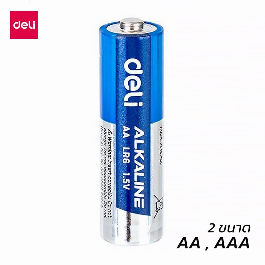 ถ่านอัลคาไลน์ AA DELI E82900-BL-01 6 ก้อน