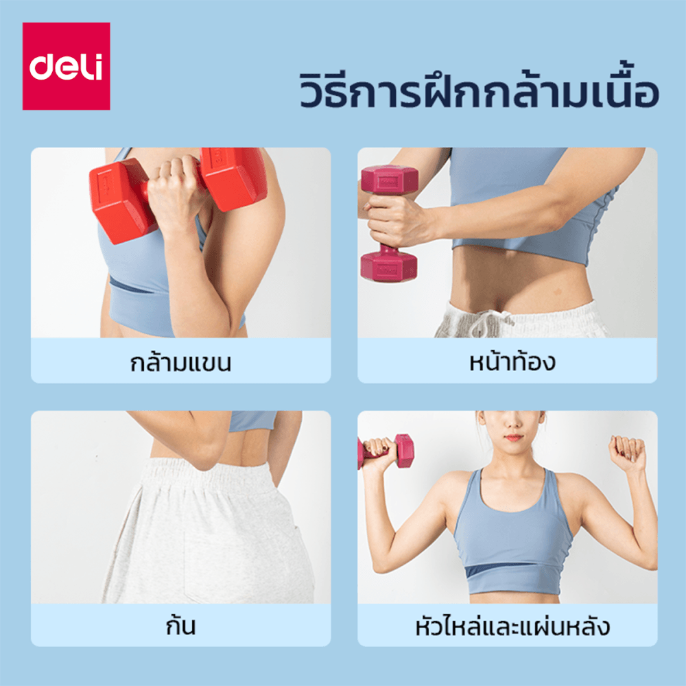 ดัมเบล AGNITE ER084-PR-01 1 กก. สีม่วง_5