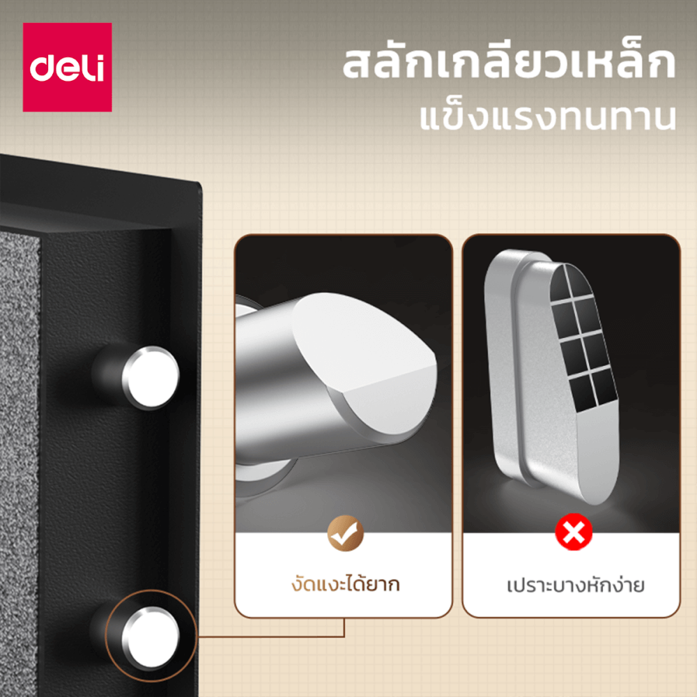 ตู้เซฟนิรภัย DELI ET540-BK-01 สีดำ