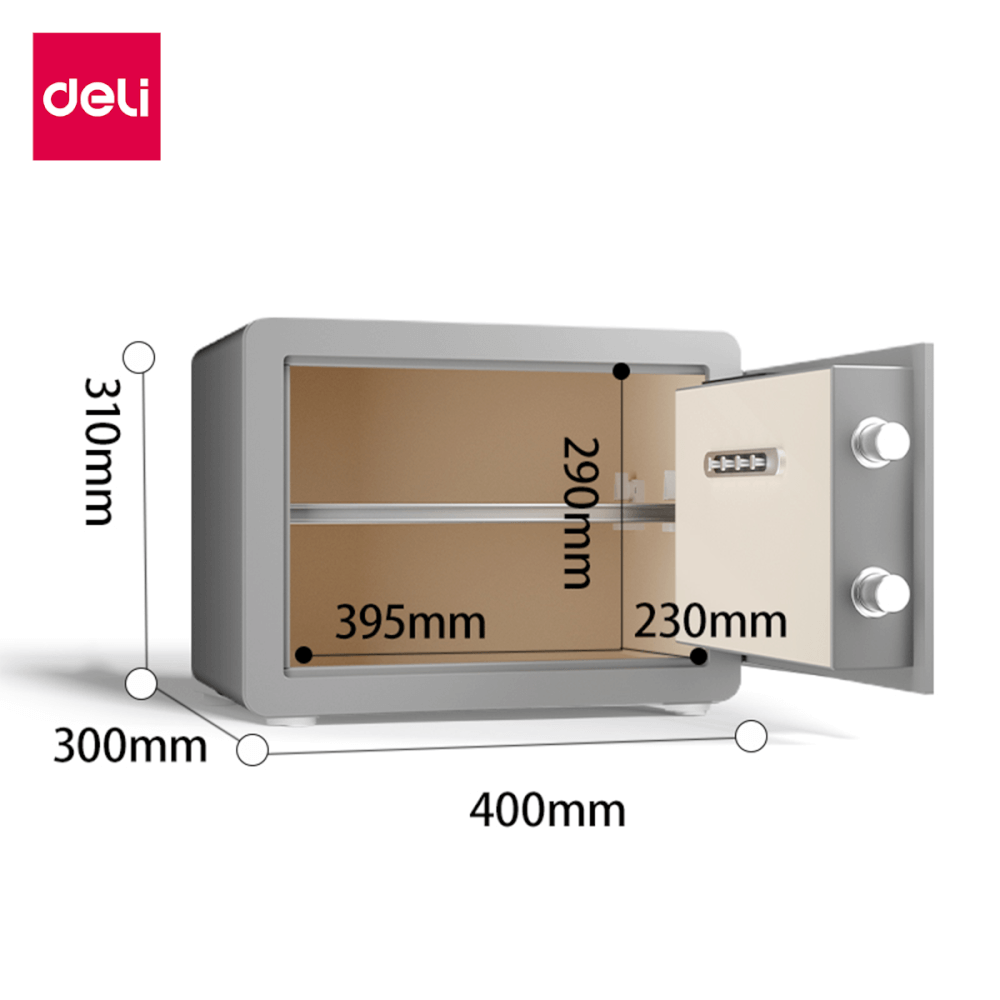 ตู้เซฟนิรภัย DELI AE100-GR-01 สีเทา