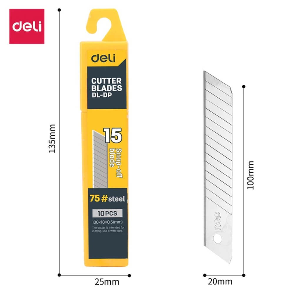 คัตเตอร์ DELI EDL025-YL-01 สีเหลือง