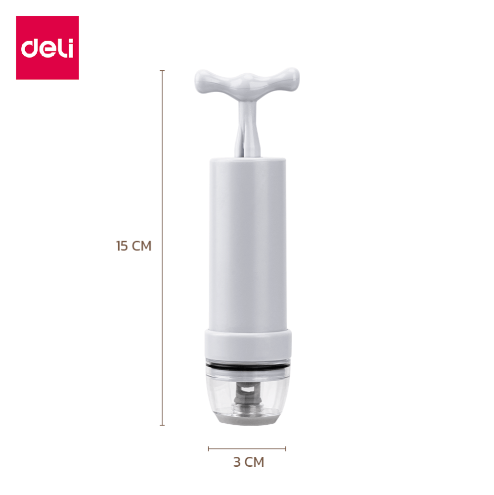 กระบอกสูบลมสุญญากาศ DELI VS1330-WH-01 สีขาว