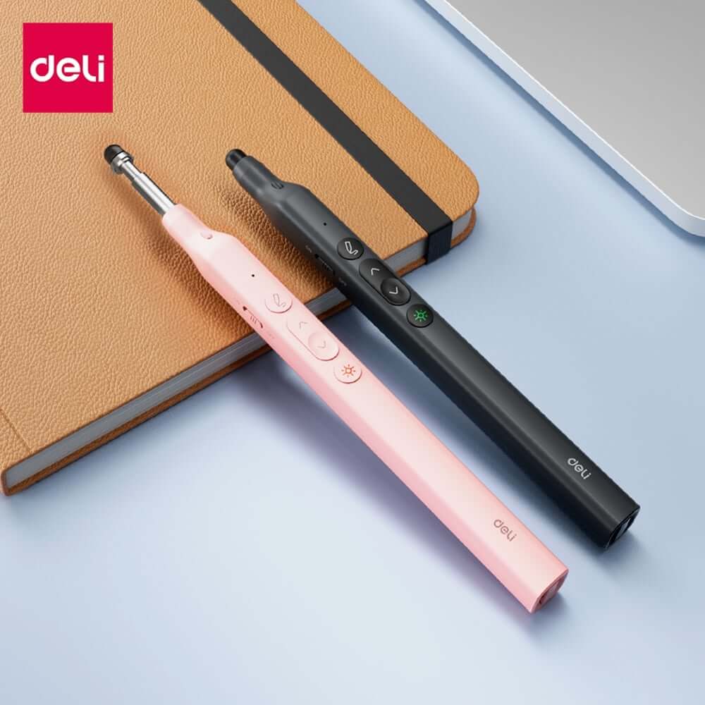 เลเซอร์พอยเตอร์ DELI ES003-PK-01 เลเซอร์สีแดง สีชมพู