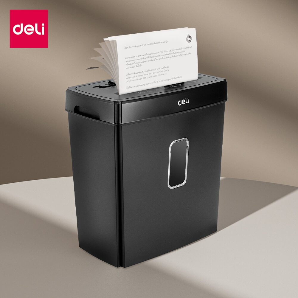 เครื่องทำลายเอกสาร DELI ET018-BK-01 15ลิตร สีดำ