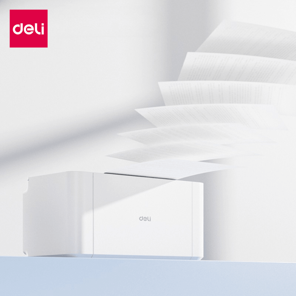 เครื่องปริ้นท์ DELI P1820W-GL-WH-01 A4 สีขาว