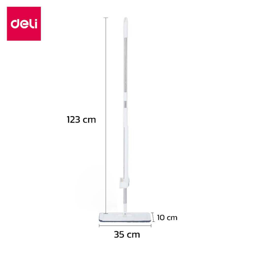 ไม้ม็อบสเปรย์พร้อมที่รีดน้ำในตัว DELI VS1009-WH-01 35X10X123 ซม.