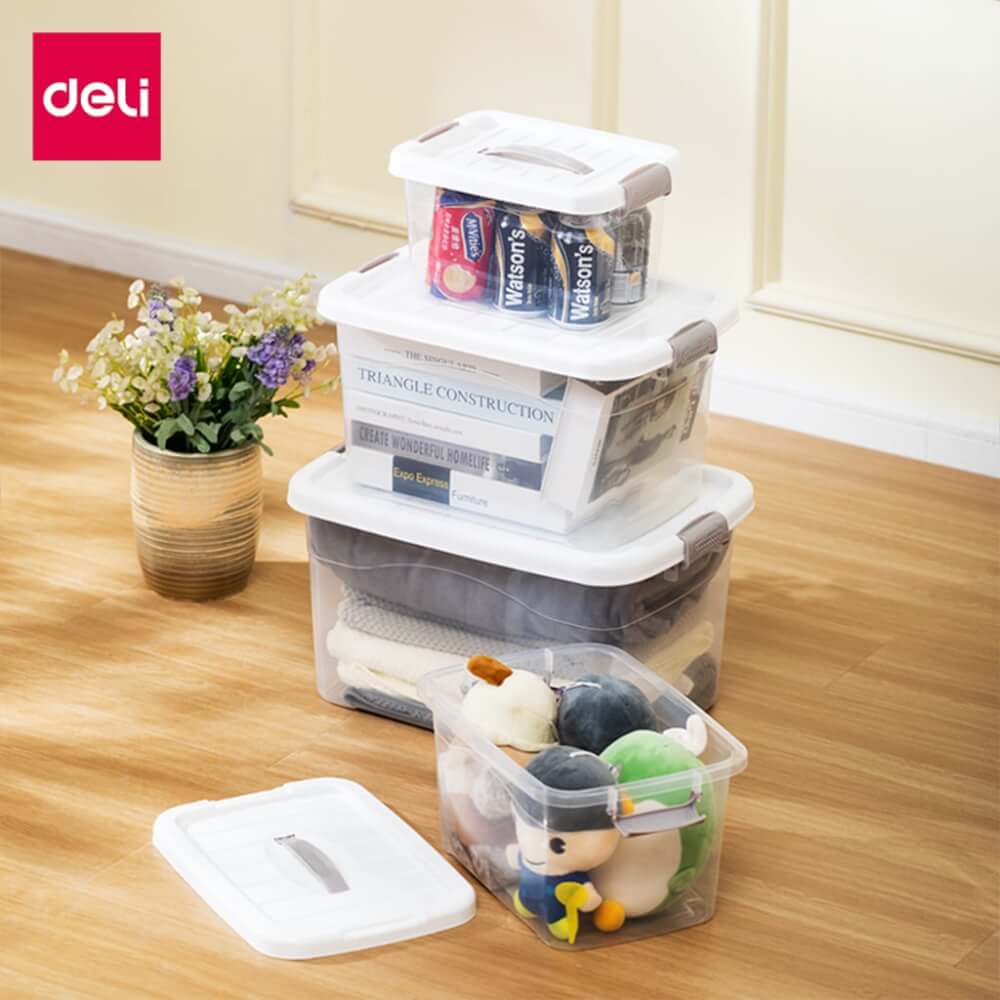 กล่องเก็บของ DELI VS463-WH-01 41 X 29 X 23 ซม.
