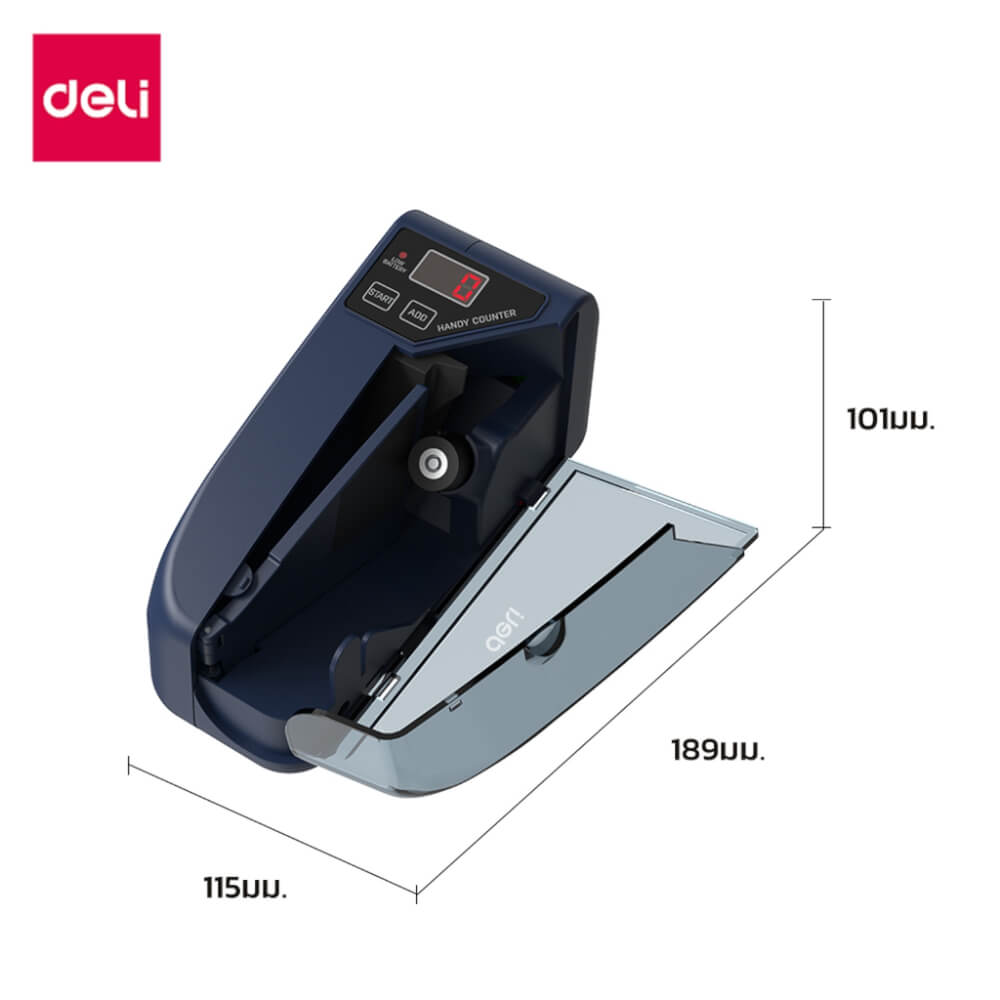 เครื่องนับแบงค์ DELI CT985-BL-01 สีดำ