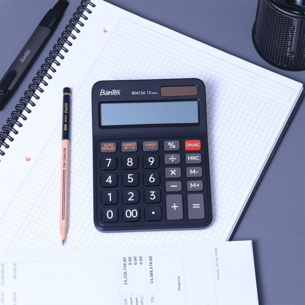 เครื่องคิดเลข DELI BD4126-BK-01 สีดำ