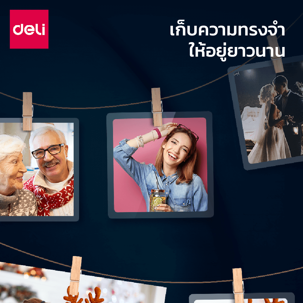 พลาสติกเคลือบบัตร DELI ET174-TP-01 100MIC A4 สีใส (100 แผ่น/กล่อง)