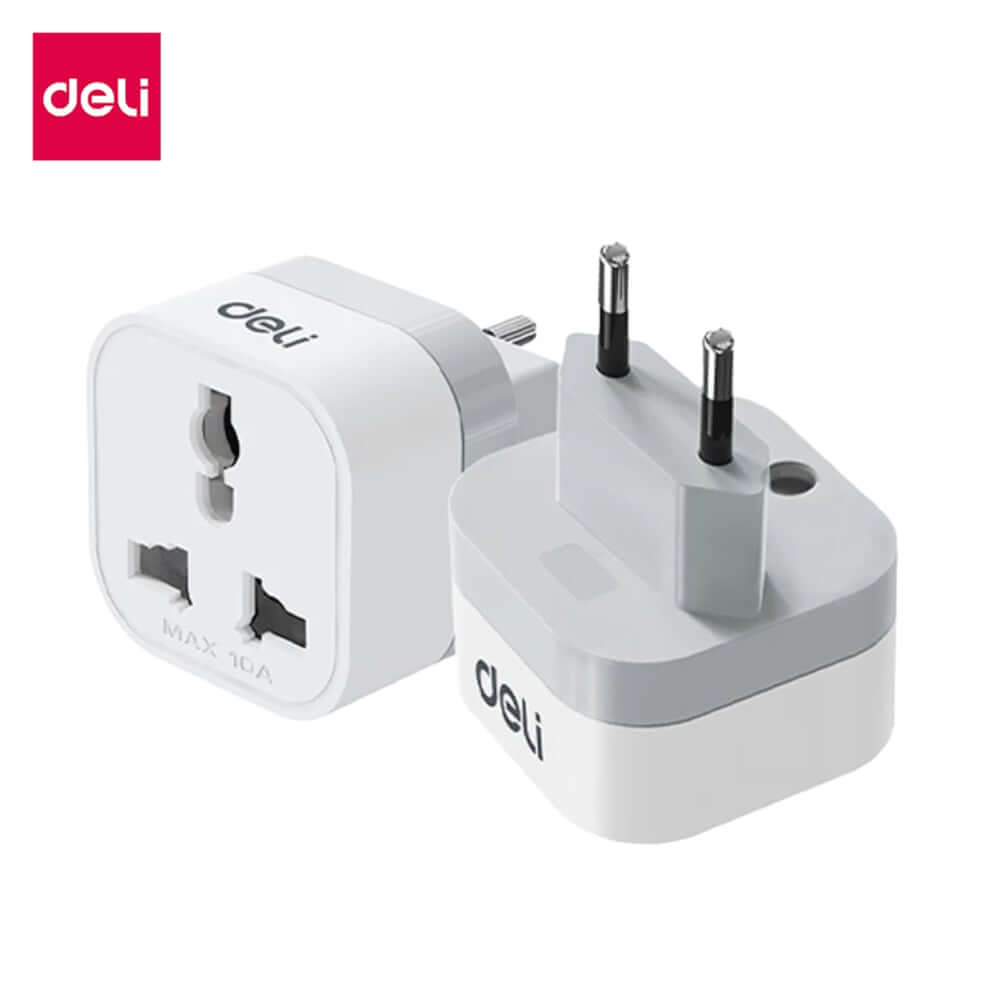 ปลั๊กอแดปเตอร์ DELI ET738US-WH-01 มาตรฐานอเมริกา