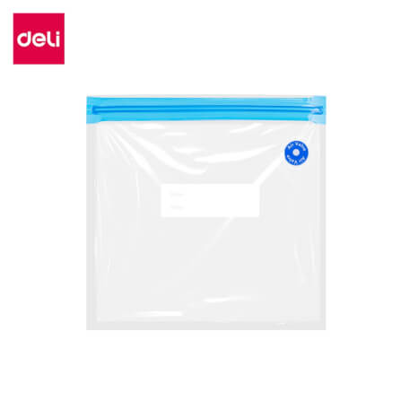 ถุงซีลสุญญากาศ แบบเรียบ DELI VS1320-BL-01 21X22 ซม. สีใส 1 ใบ_0