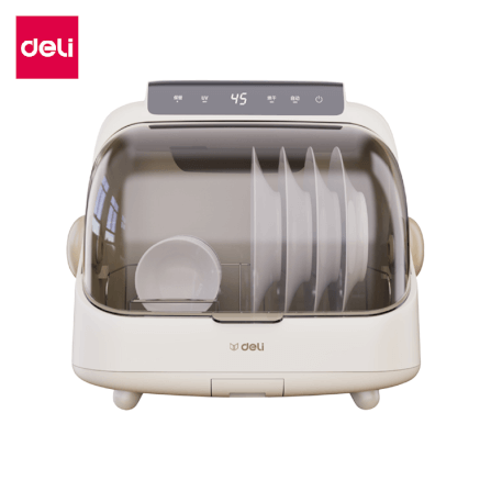 เครื่องอบจานไฟฟ้าพร้อมแสง UV DELI LD502-WH-01 20 ลิตร สีขาว_0