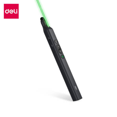 เลเซอร์พอยเตอร์ DELI ES003-G-BK-01 เลเซอร์สีเขียว สีดำ_0