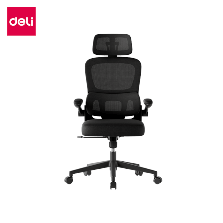 เก้าอี้สุขภาพ DELI E4982-BK-01 ปรับเอนได้ สีดำ_0