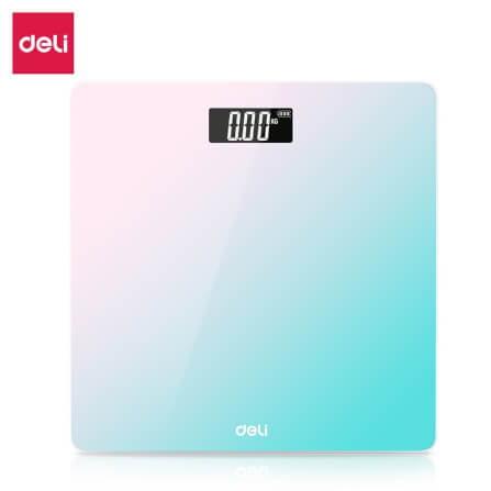 เครื่องชั่งน้ำหนัก DELI E86120-BC-01 สีชมพูฟ้า_0