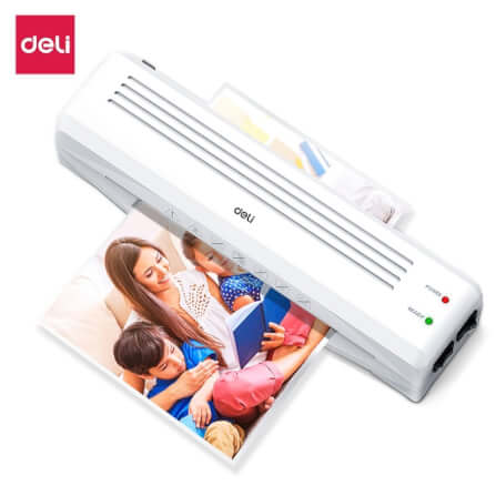เครื่องเคลือบบัตร DELI E14378-WH-01 สีขาว (สำหรับกระดาษ A4 )_0