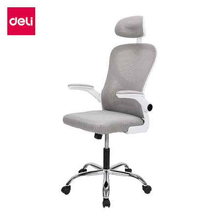 เก้าอี้ทำงาน DELI E4930-GR-01 ปรับสูงได้ 10CM สีเทา_0