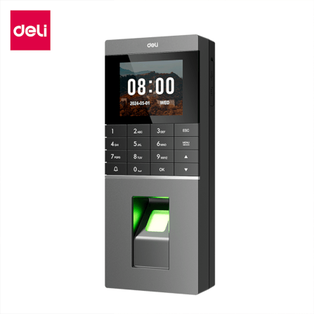 เครื่องสแกนลายนิ้วมือ DELI ES601-BK-01 สแกนนิ้ว-บัตร/ TH สีดำ_0